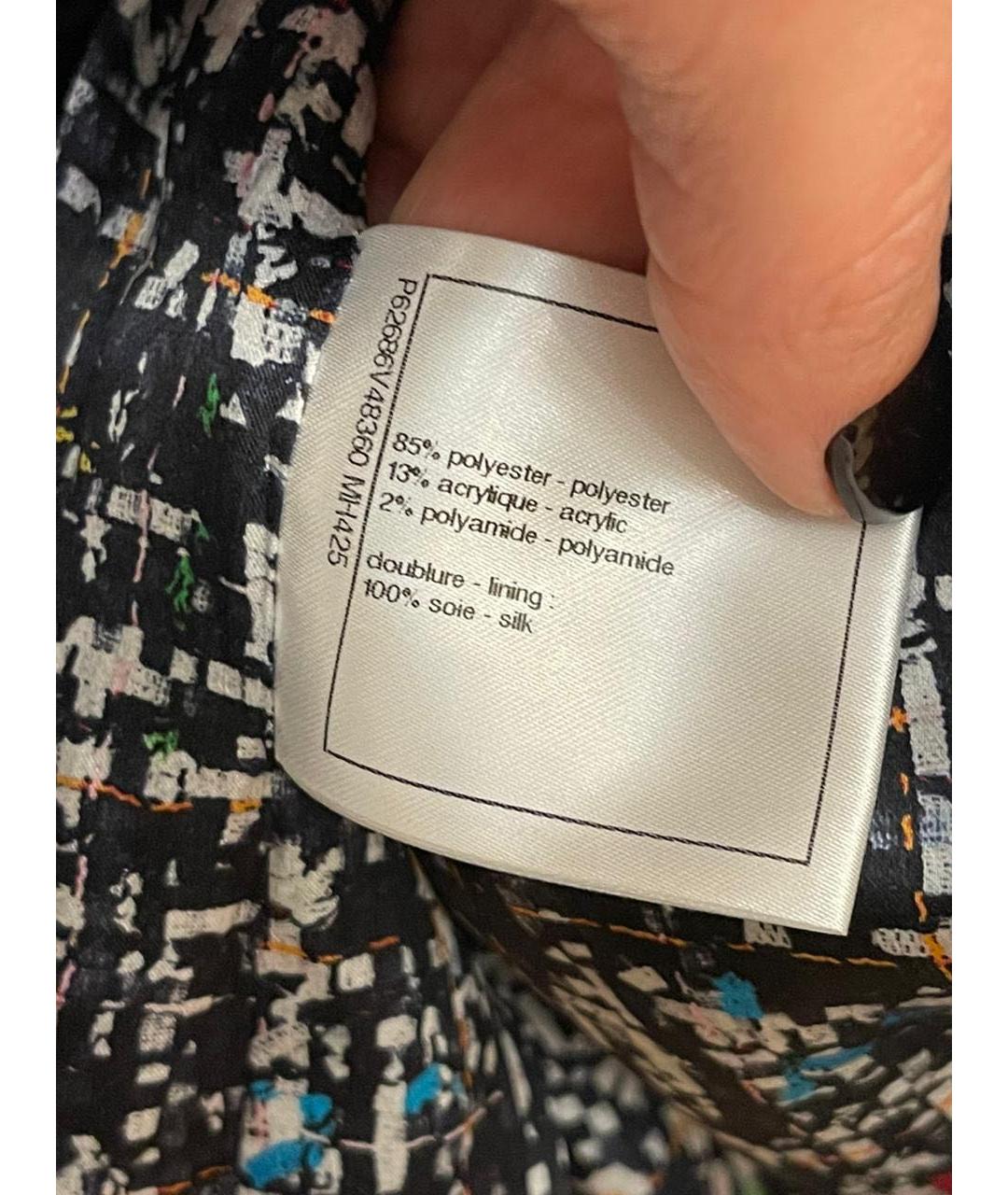 CHANEL Мульти полиэстеровый жакет/пиджак, фото 6