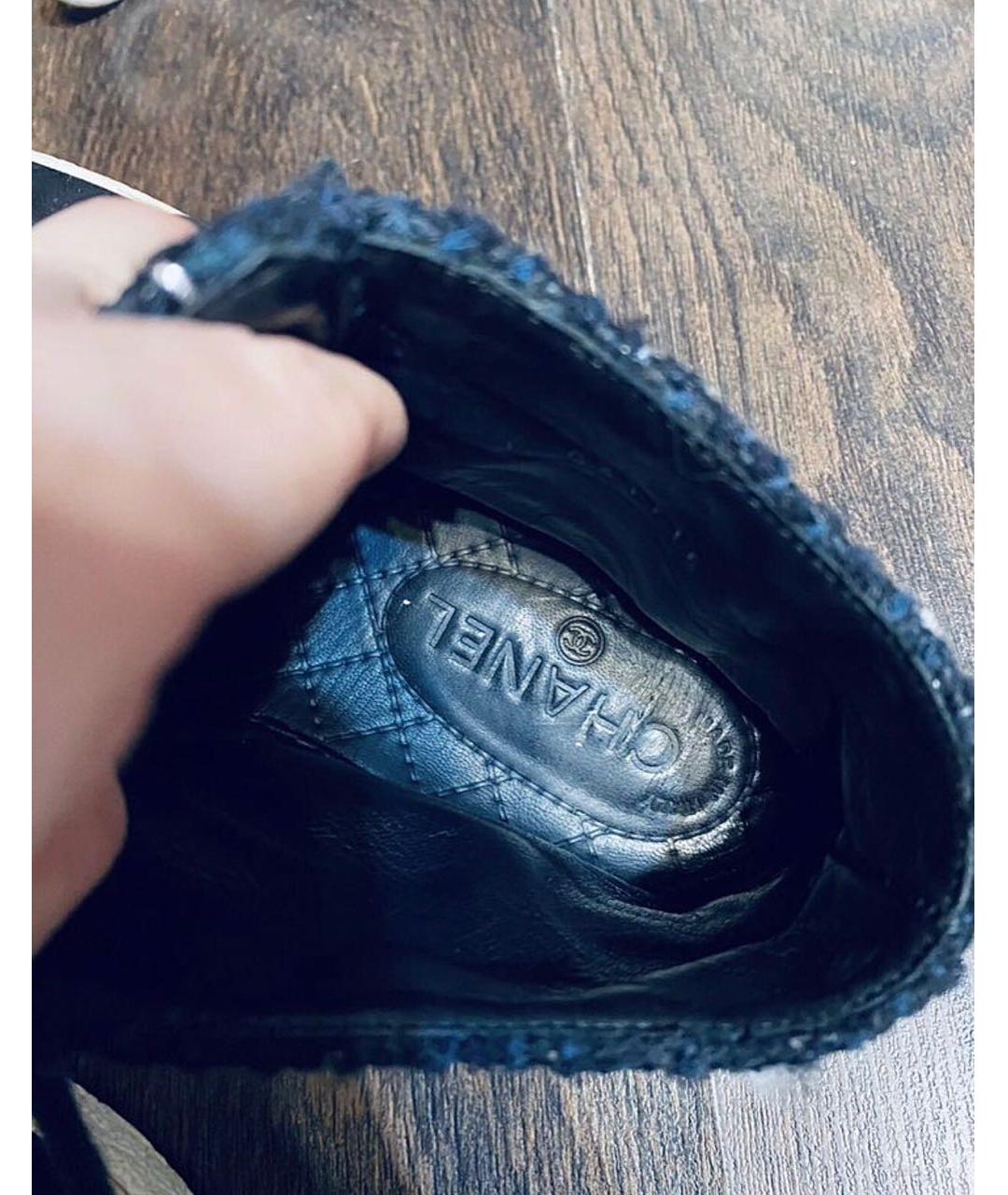 CHANEL Черные замшевые кеды, фото 3