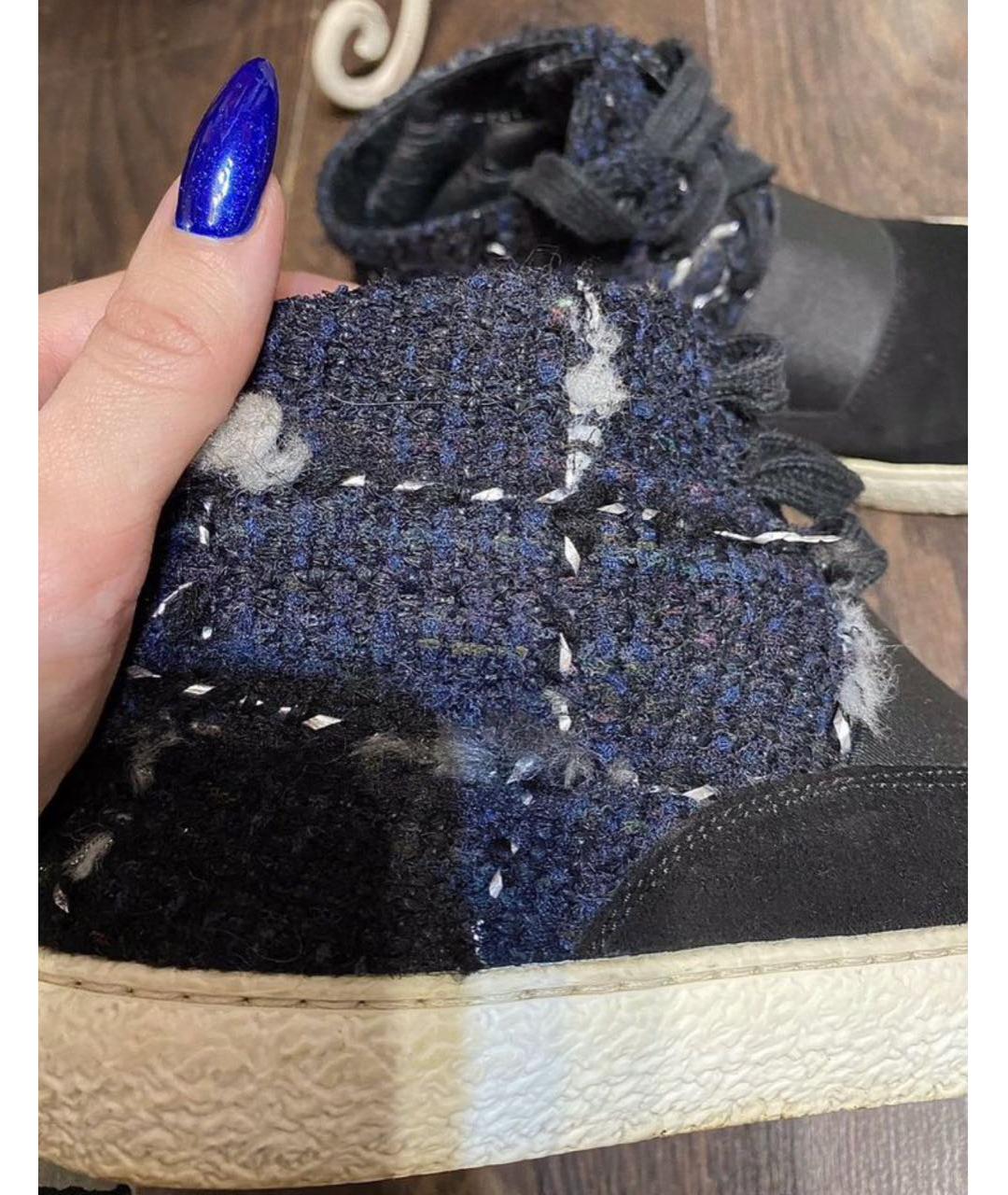 CHANEL Черные замшевые кеды, фото 8