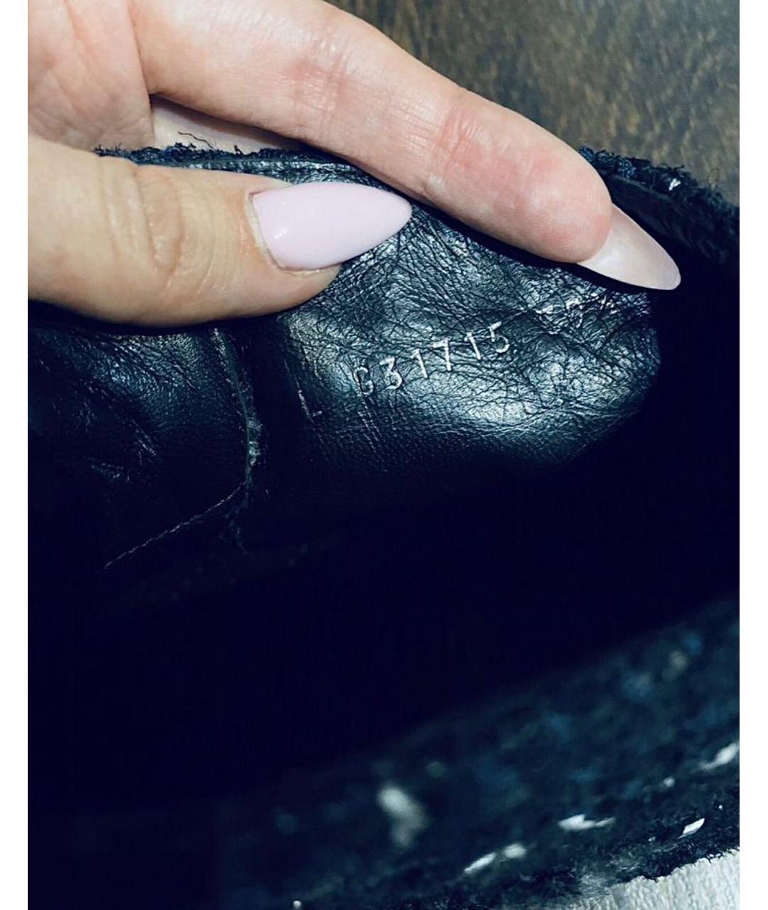 CHANEL Черные замшевые кеды, фото 7