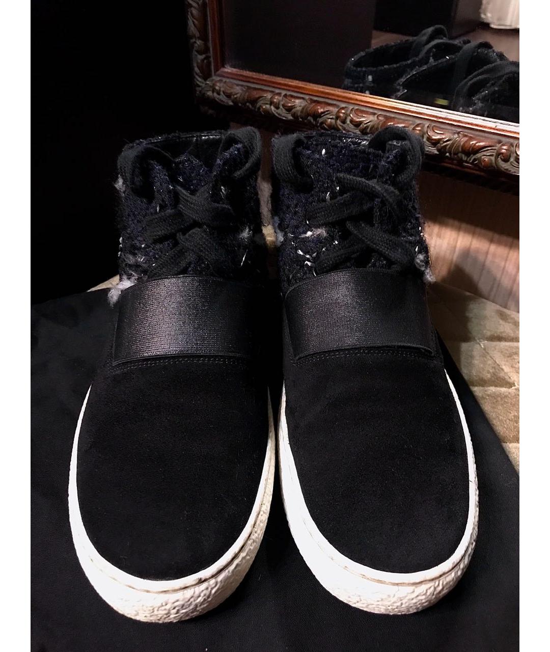 CHANEL Черные замшевые кеды, фото 2