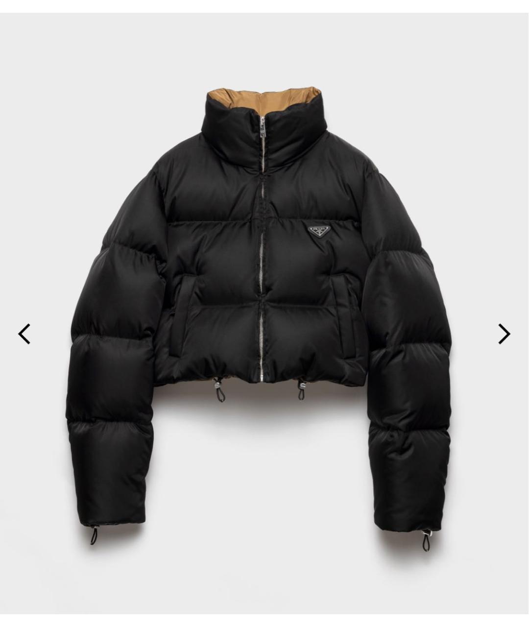 PRADA Черный полиамидовый пуховик, фото 9