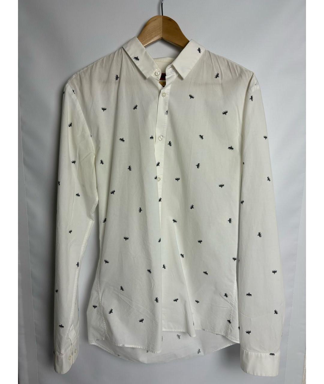 HUGO BOSS Белая хлопковая классическая рубашка, фото 7