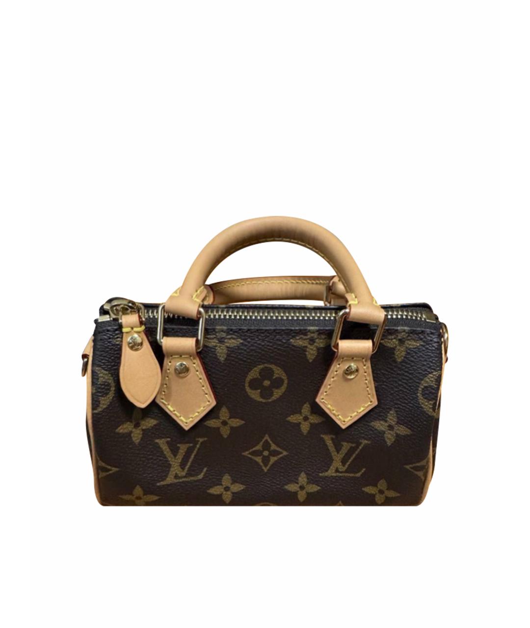 LOUIS VUITTON Коричневая сумка с короткими ручками, фото 1