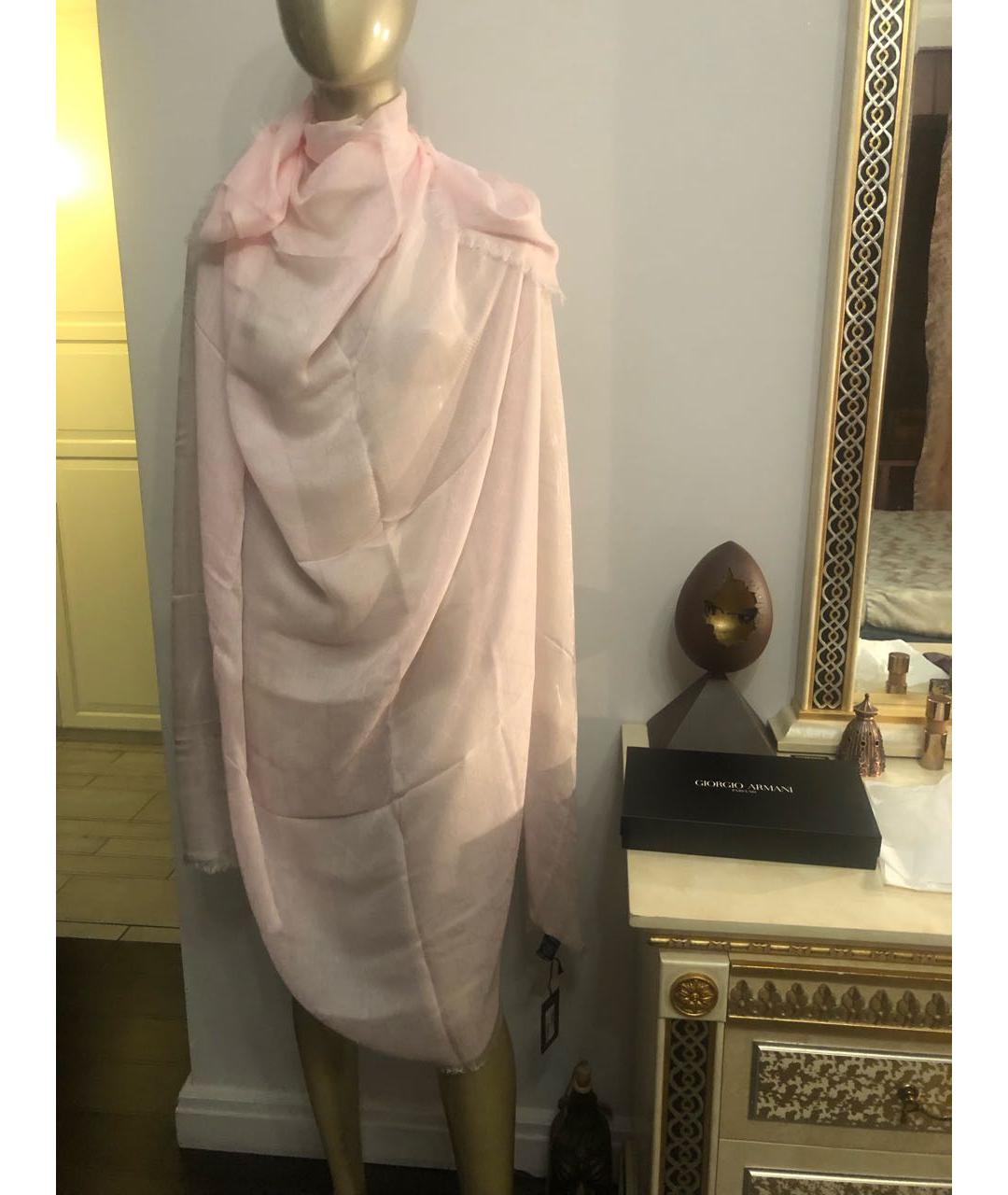 GUCCI Розовый хлопковый платок, фото 5