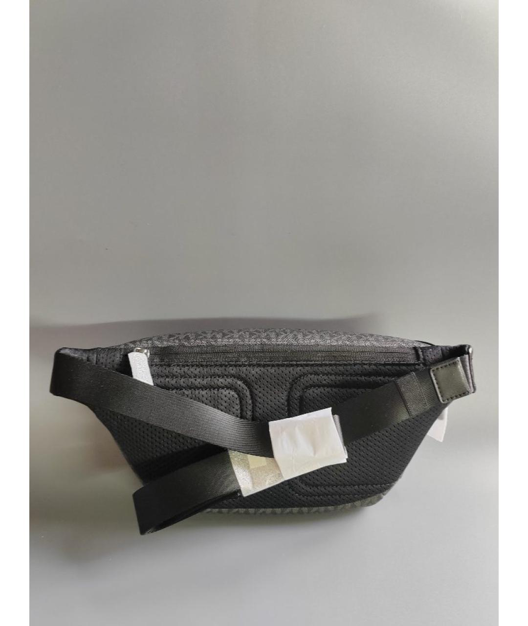 MICHAEL KORS Черная поясная сумка из искусственной кожи, фото 6