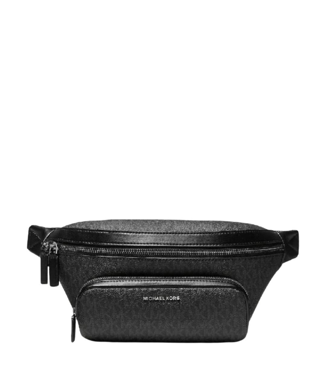MICHAEL KORS Черная поясная сумка из искусственной кожи, фото 1