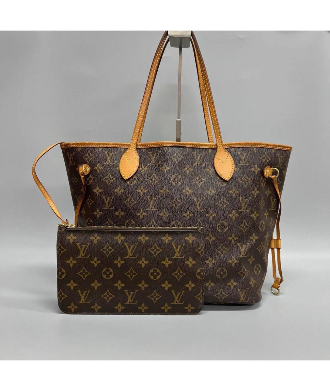 LOUIS VUITTON Коричневая сумка тоут, фото 5
