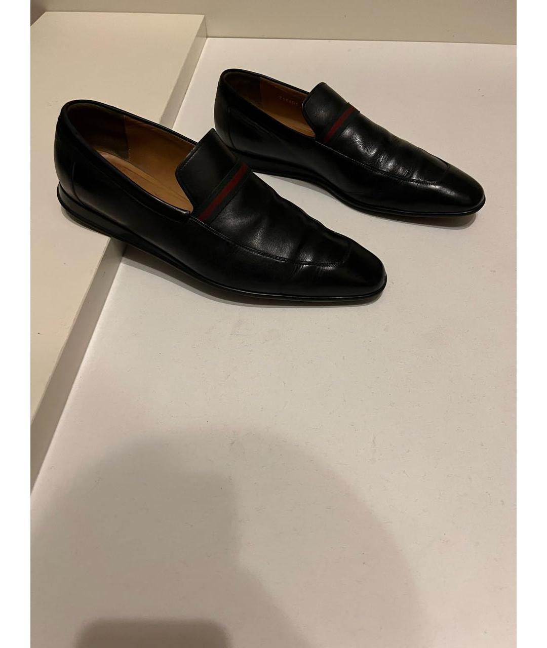 GUCCI Черные кожаные низкие ботинки, фото 7