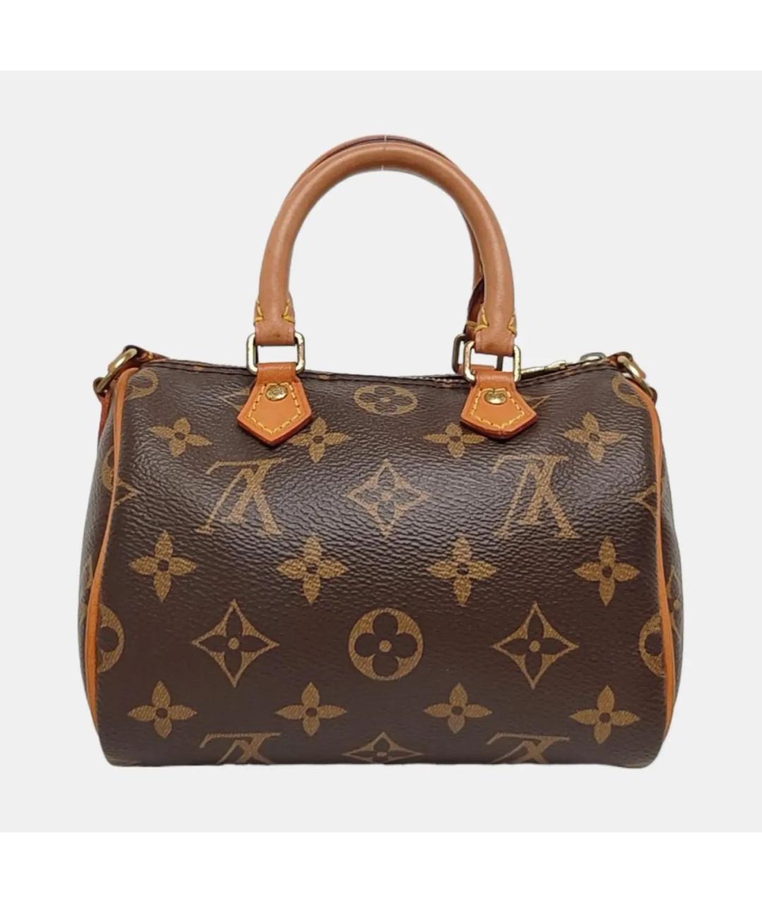 LOUIS VUITTON Коричневая сумка с короткими ручками, фото 4
