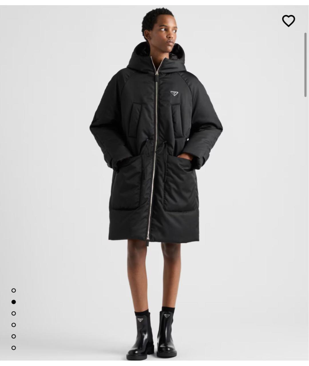 PRADA Черный пуховик, фото 4