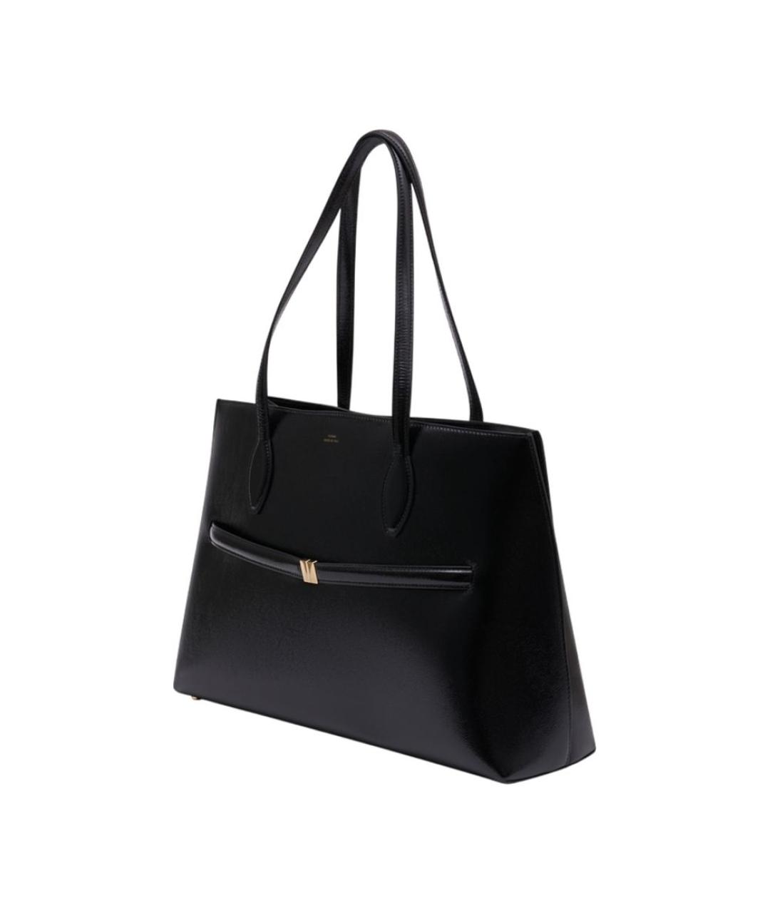 TOTEME Черная кожаная сумка тоут, фото 2