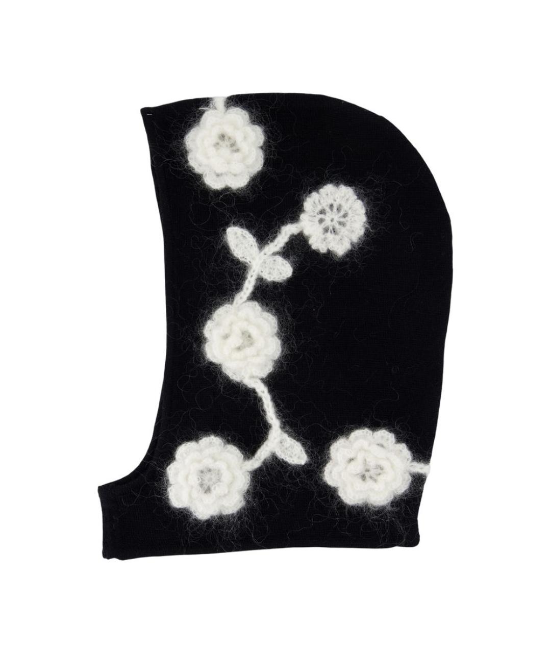 GANNI Черная шерстяная шапка, фото 1