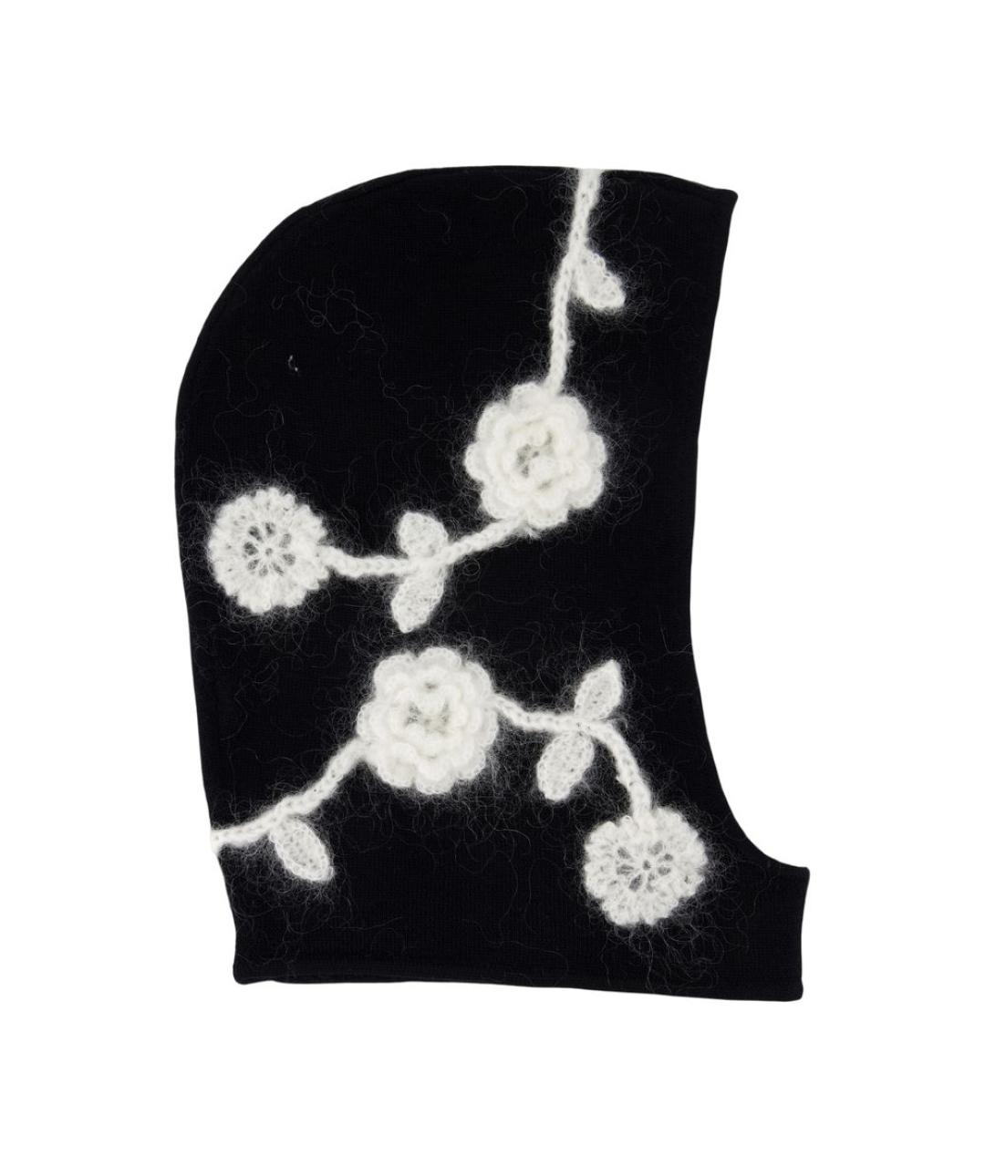 GANNI Черная шерстяная шапка, фото 2