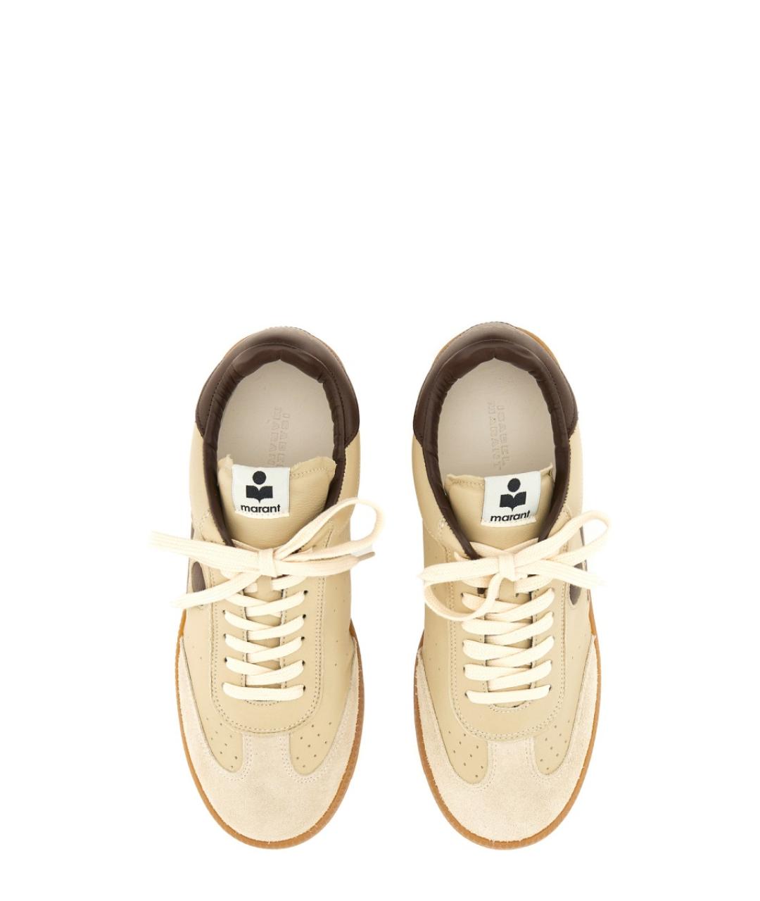 ISABEL MARANT Бежевые замшевые кроссовки, фото 2