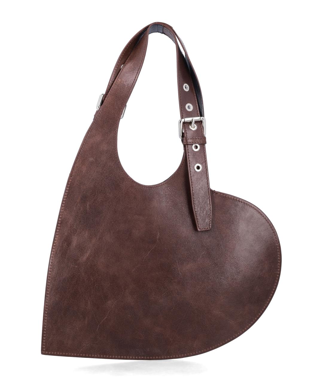 COPERNI Коричневая кожаная сумка через плечо, фото 3