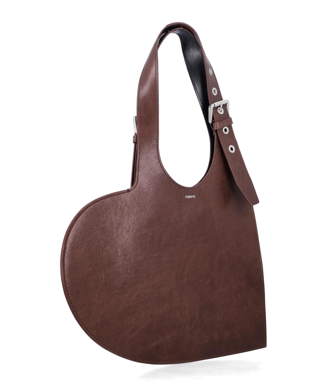 COPERNI Коричневая кожаная сумка через плечо, фото 2
