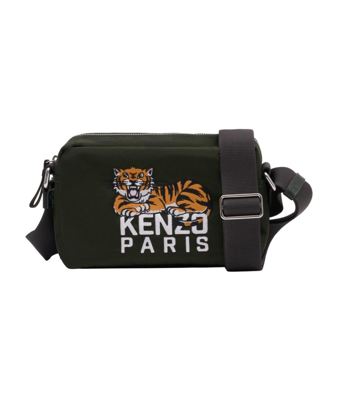 KENZO Черная синтетическая сумка на плечо, фото 1