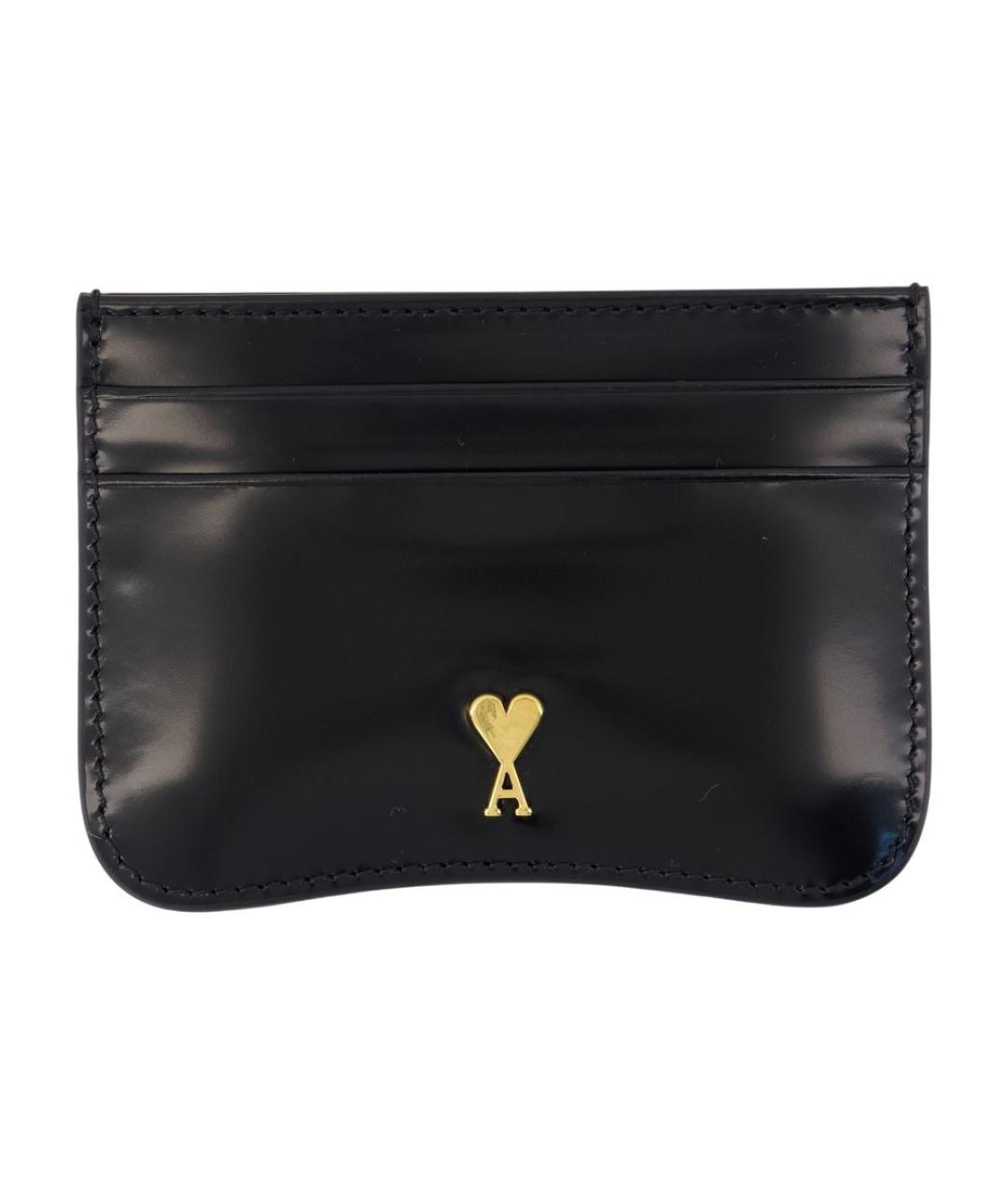 Ami Paris Черный кожаный кардхолдер, фото 1