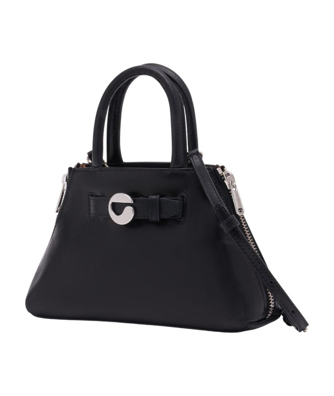 COPERNI Черная кожаная сумка с короткими ручками, фото 2