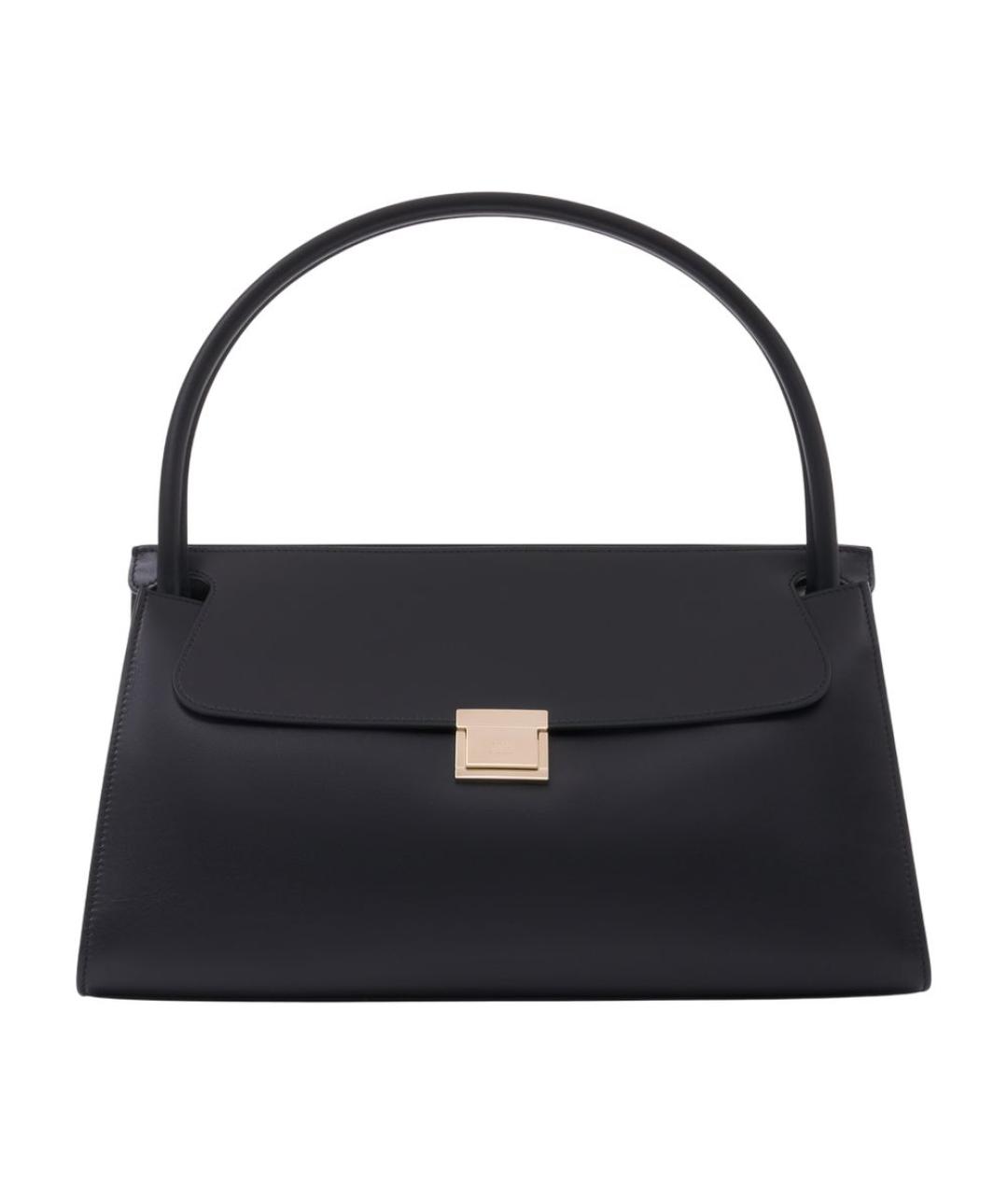 Ami Paris Черная кожаная сумка через плечо, фото 1