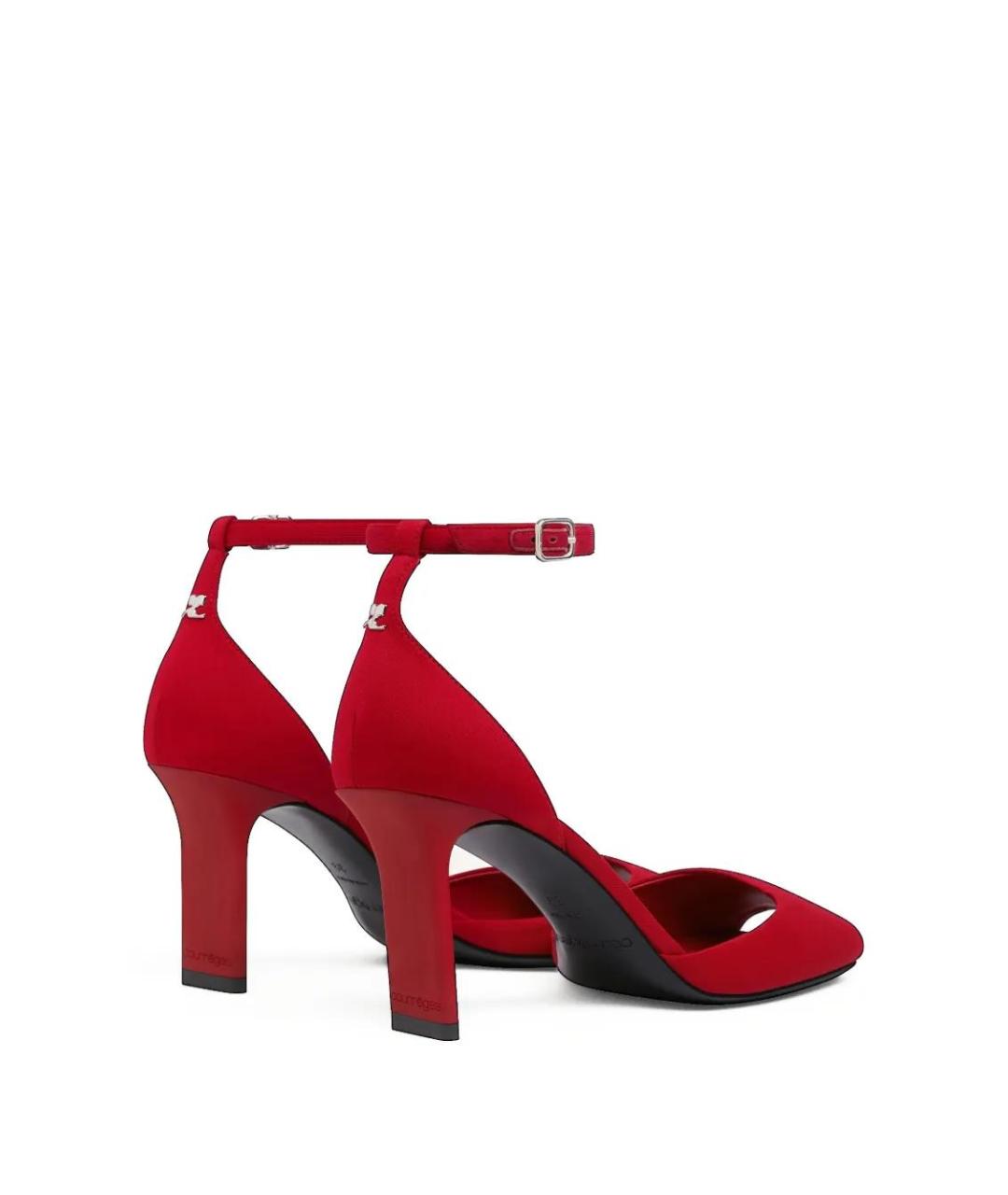 COURREGES Красные синтетические туфли, фото 4