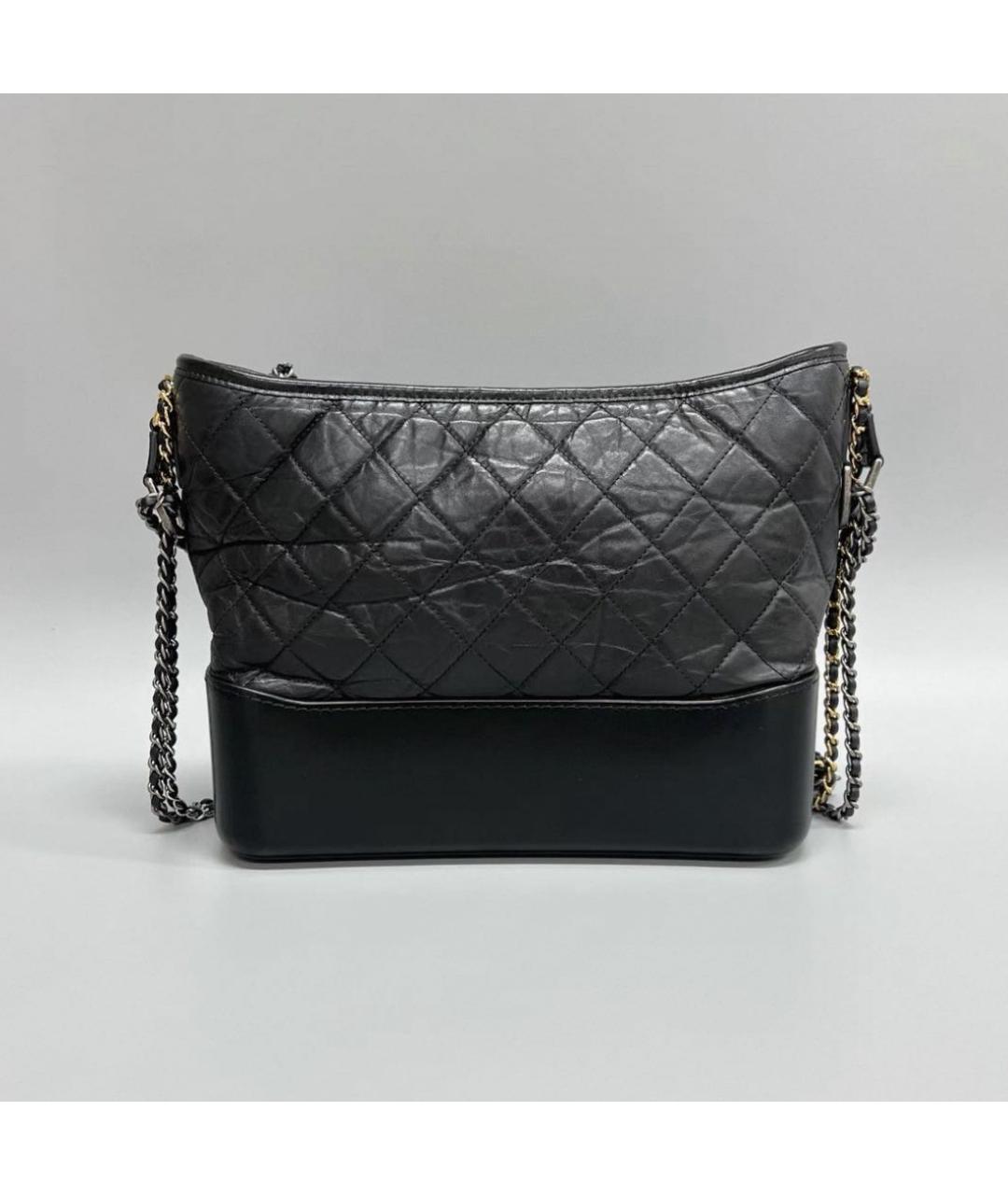 CHANEL Черная кожаная сумка через плечо, фото 2