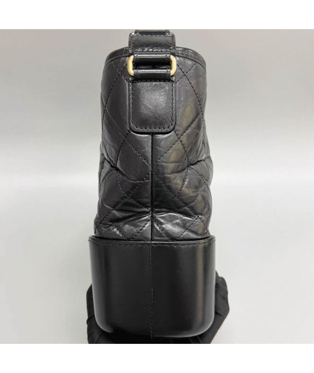 CHANEL Черная кожаная сумка через плечо, фото 3