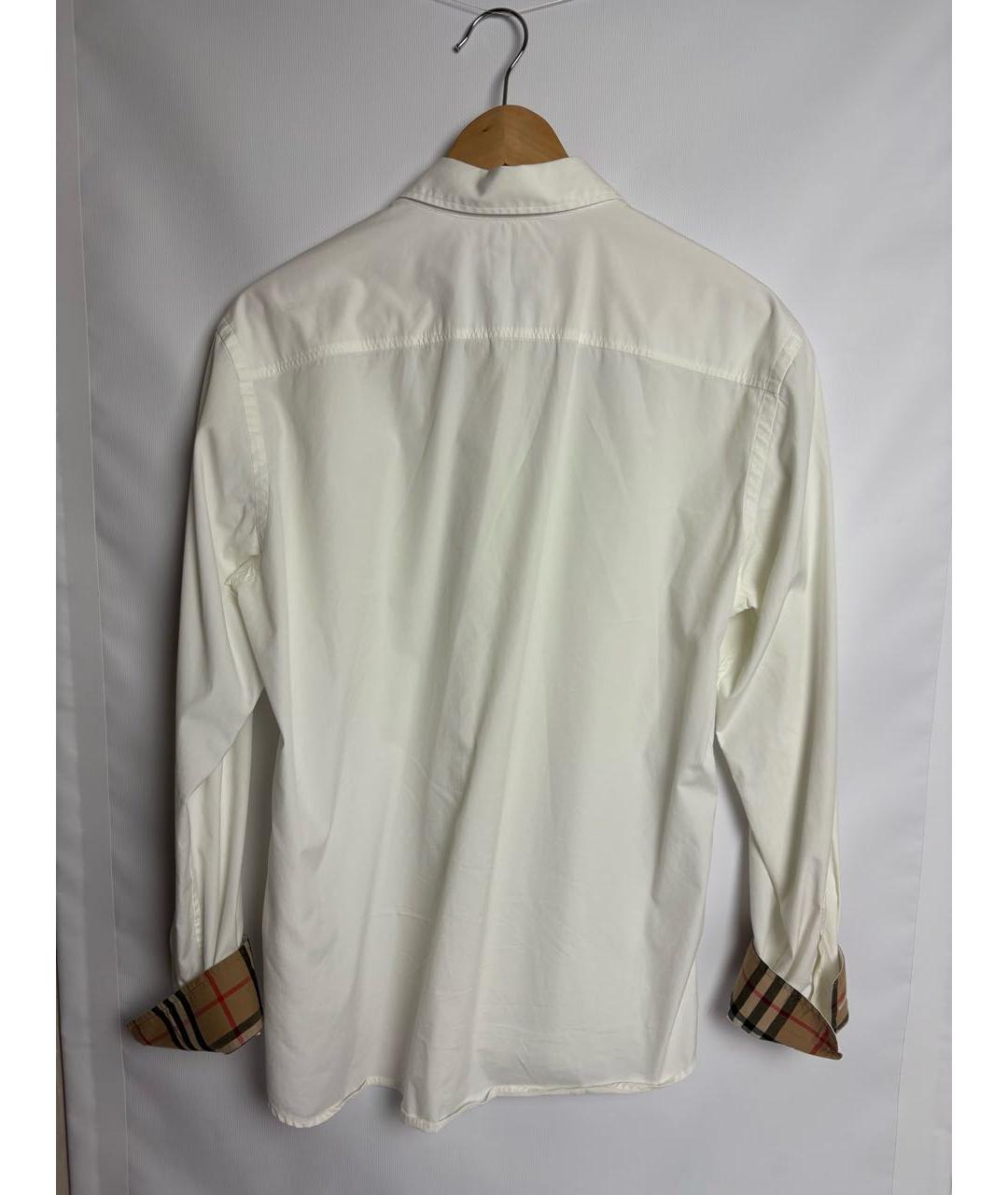 BURBERRY Белая хлопковая классическая рубашка, фото 2
