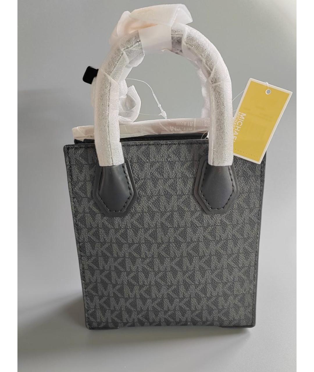 MICHAEL KORS Черная сумка через плечо из искусственной кожи, фото 9