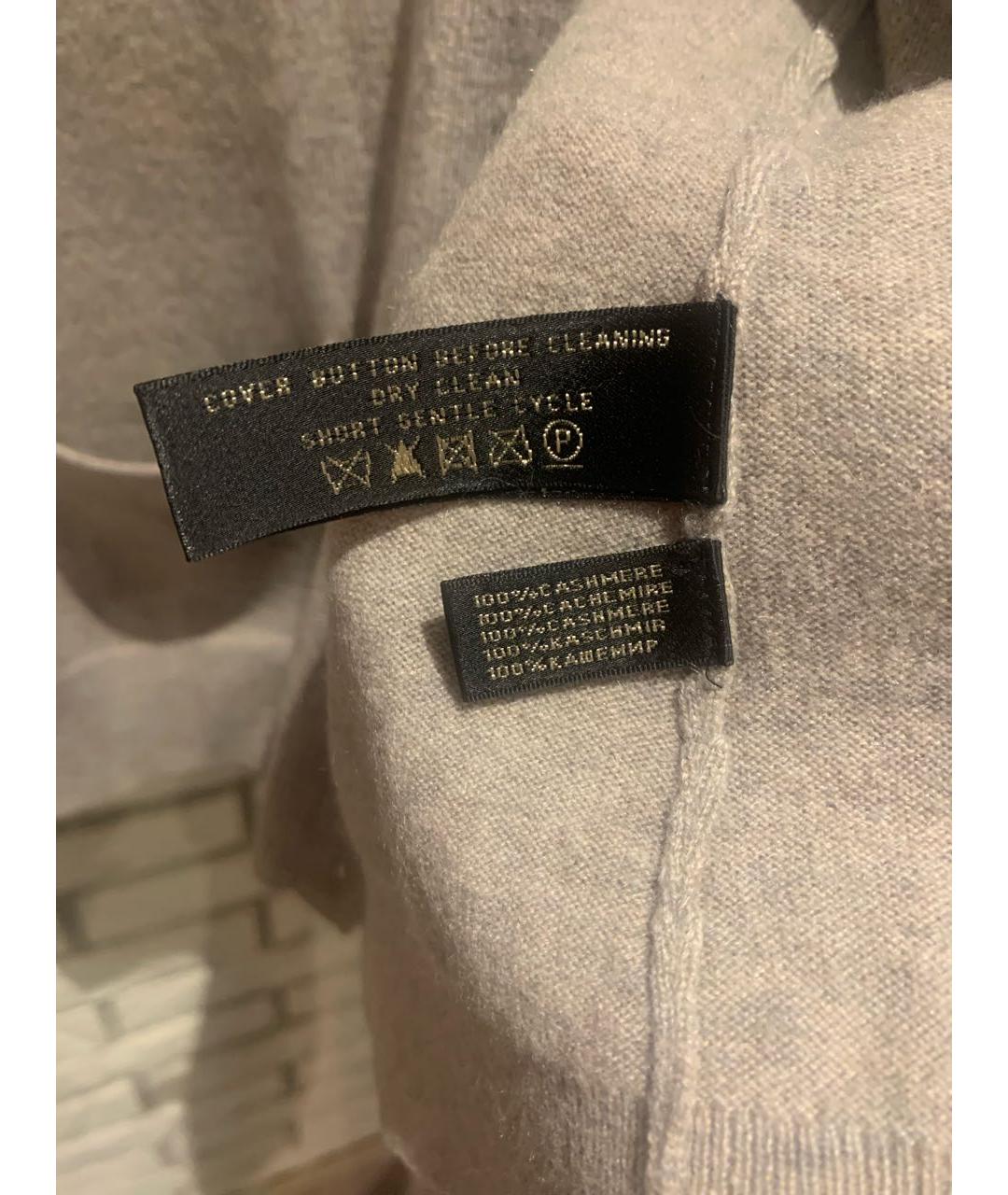 RALPH LAUREN Серый кашемировый кардиган, фото 5