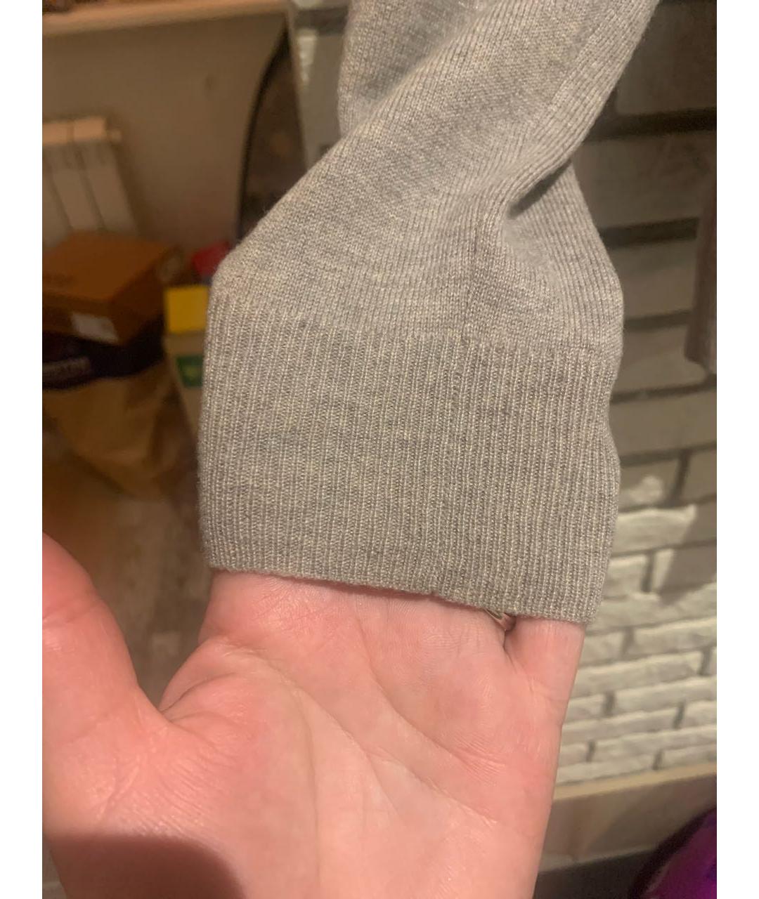 RALPH LAUREN Серый кашемировый кардиган, фото 6