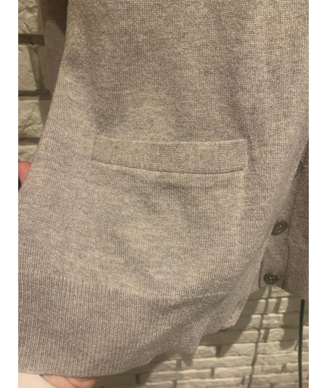 RALPH LAUREN Серый кашемировый кардиган, фото 4