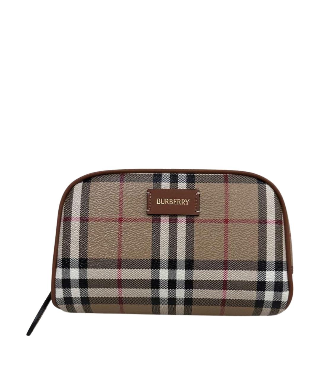 BURBERRY Бежевая косметичка, фото 1