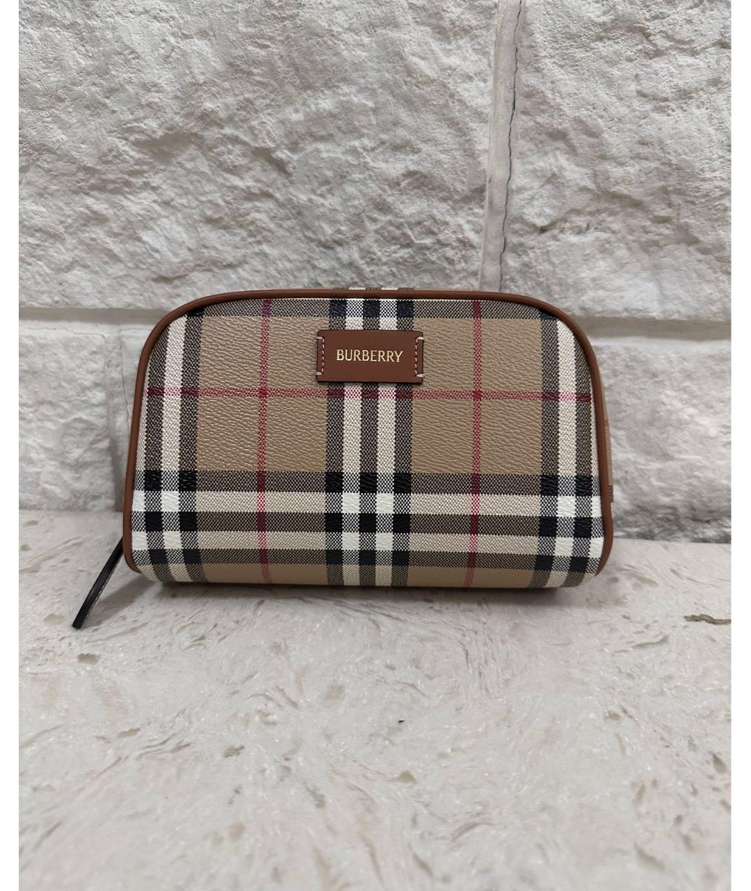 BURBERRY Бежевая косметичка, фото 9