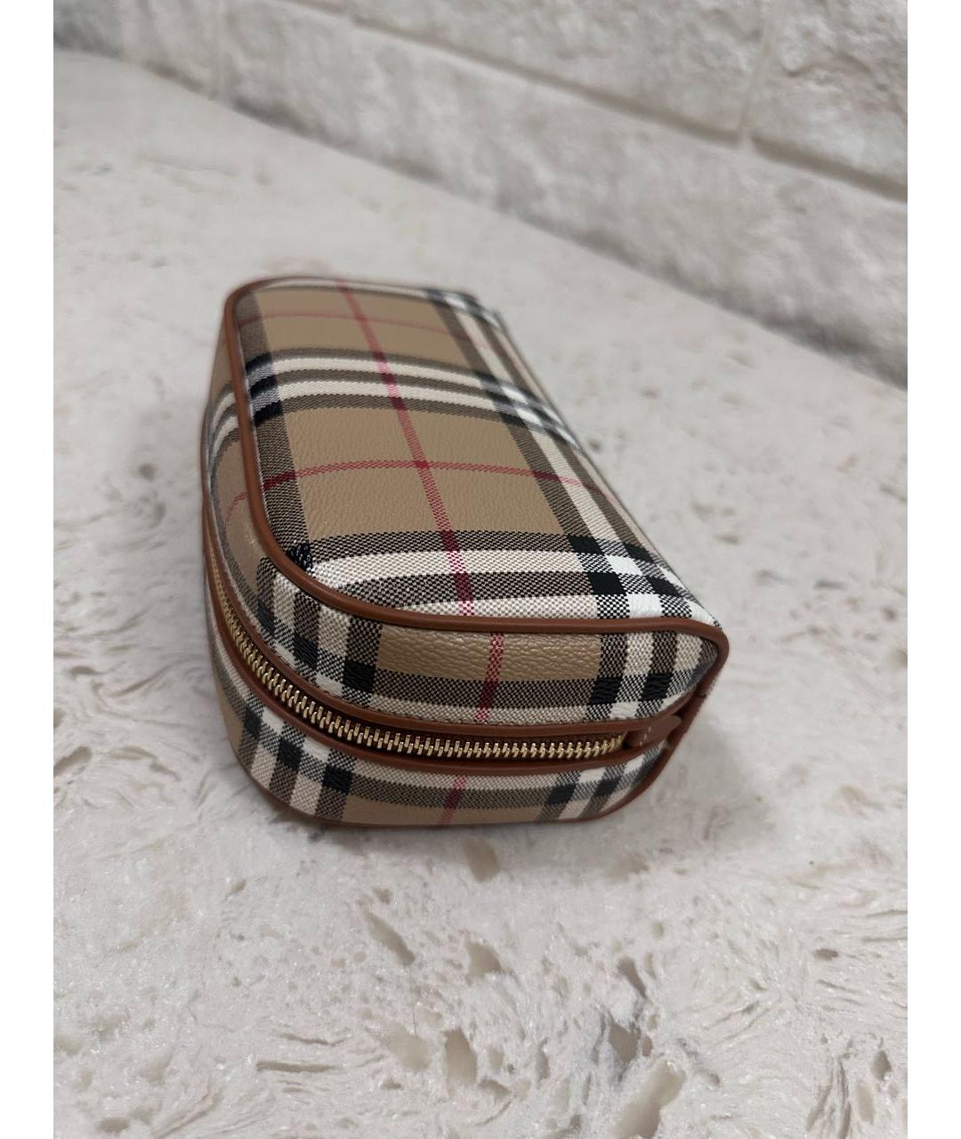 BURBERRY Бежевая косметичка, фото 3