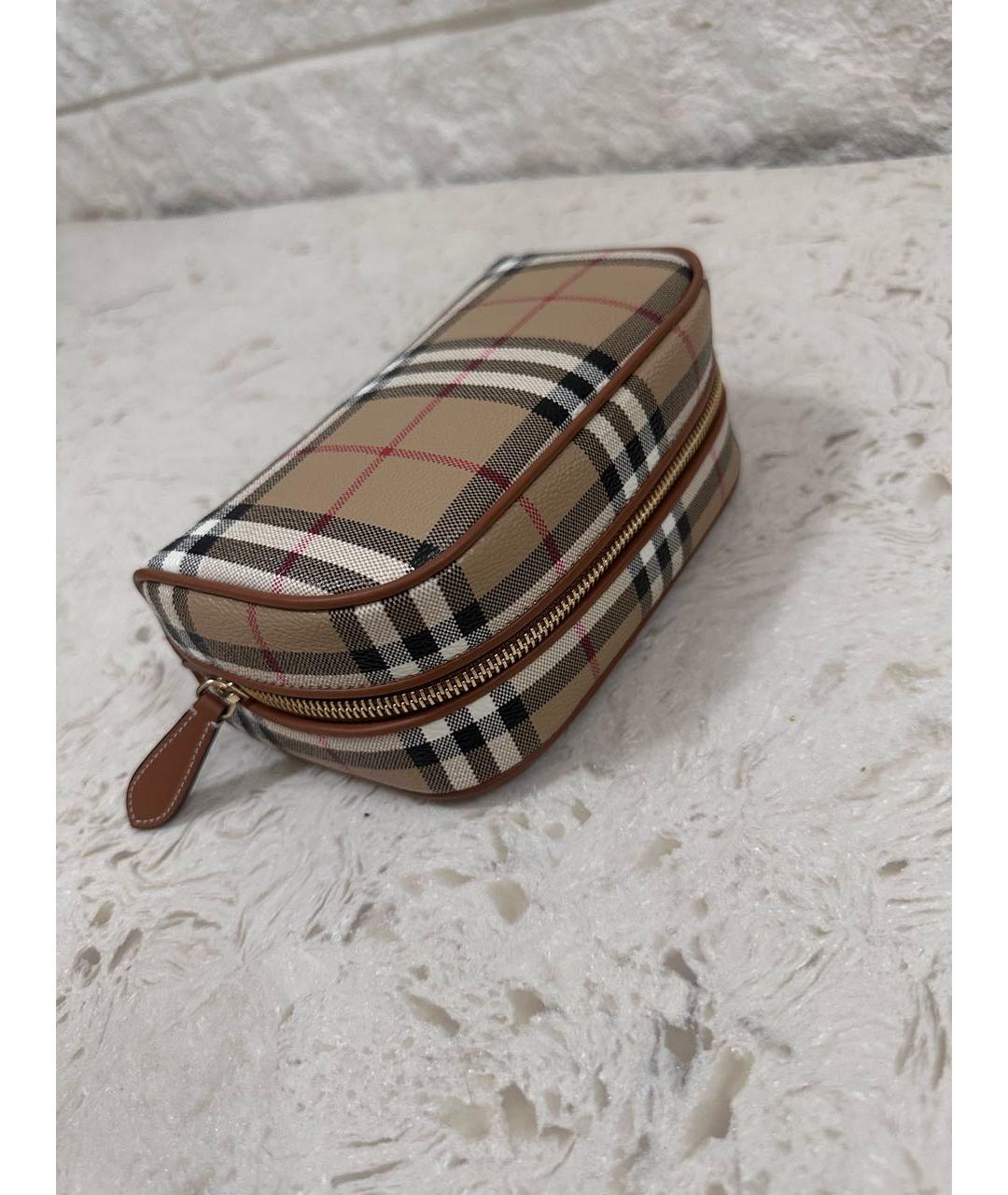 BURBERRY Бежевая косметичка, фото 2