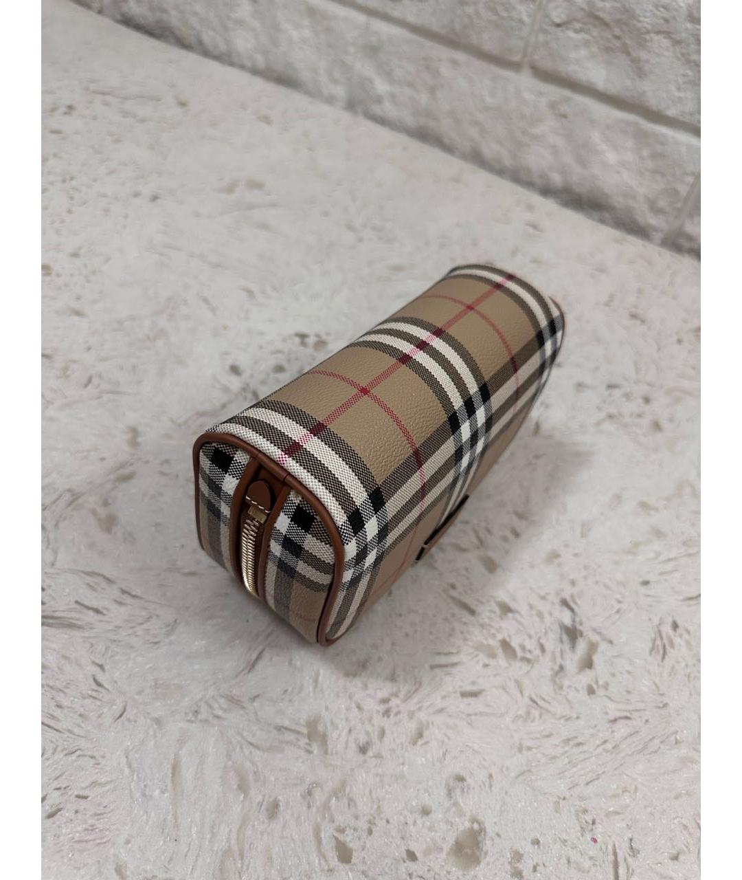 BURBERRY Бежевая косметичка, фото 4