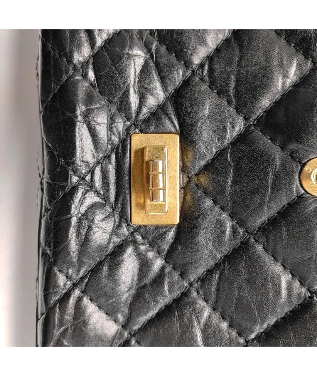 CHANEL Черная кожаная сумка через плечо, фото 6