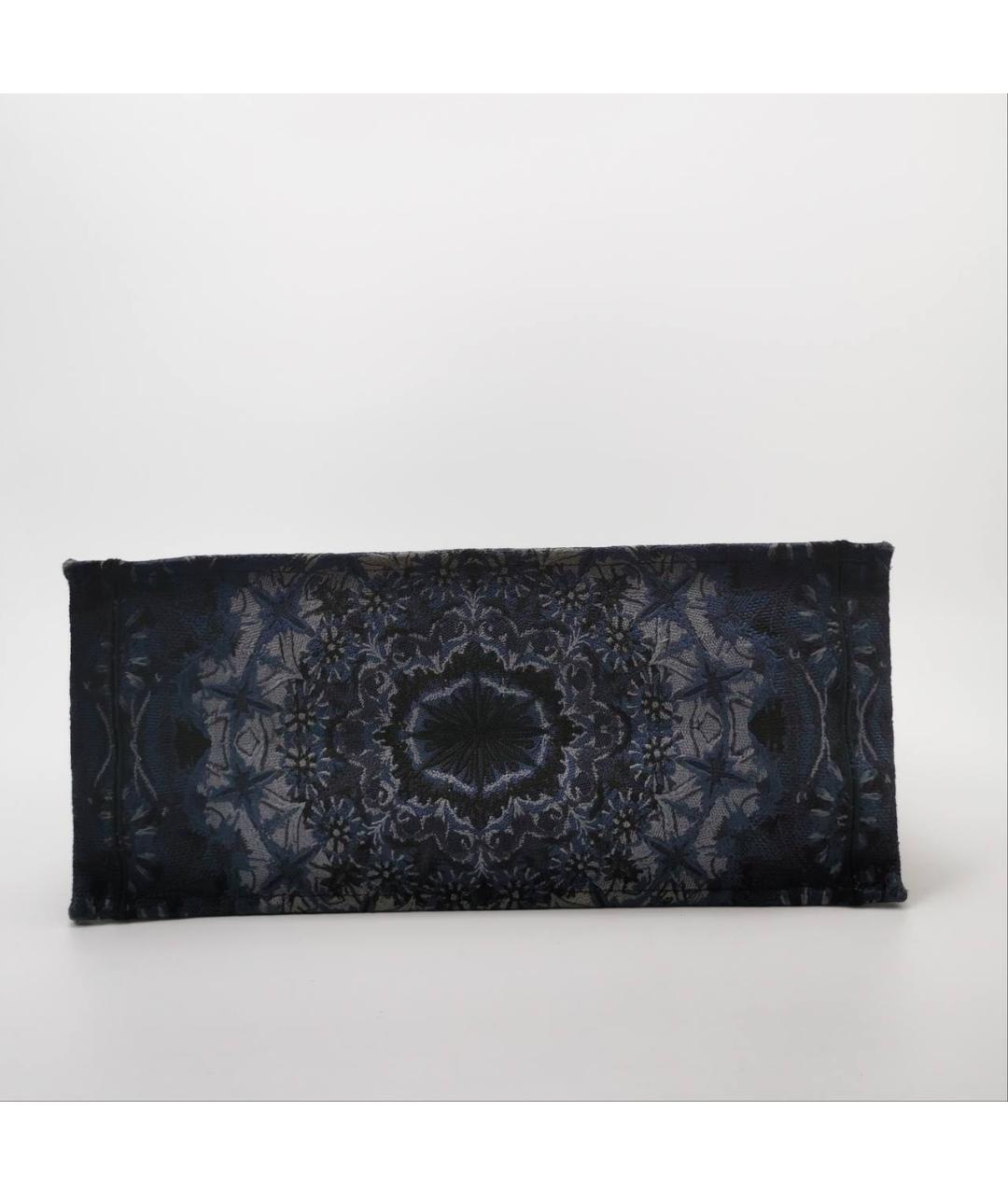 CHRISTIAN DIOR Темно-синяя твидовая сумка тоут, фото 5