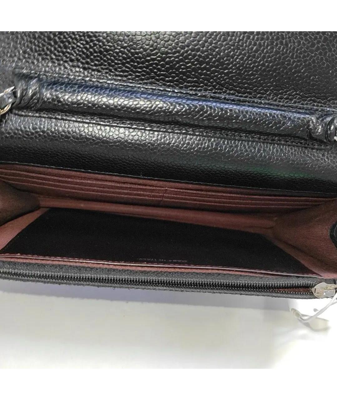 CHANEL Черная кожаная сумка через плечо, фото 6