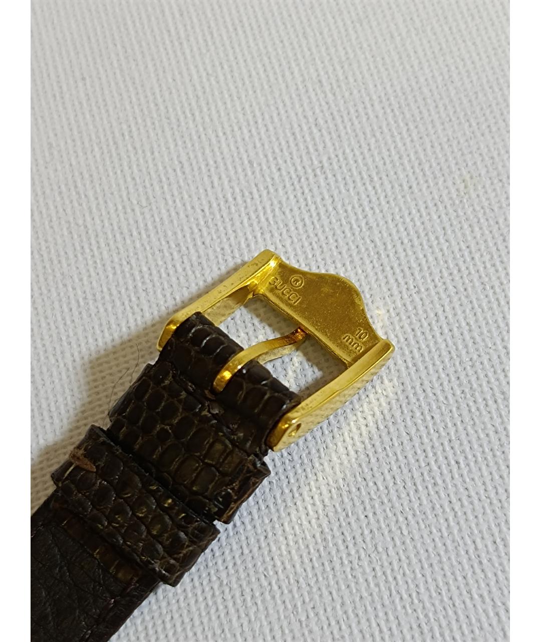 GUCCI Золотые стальные часы, фото 8