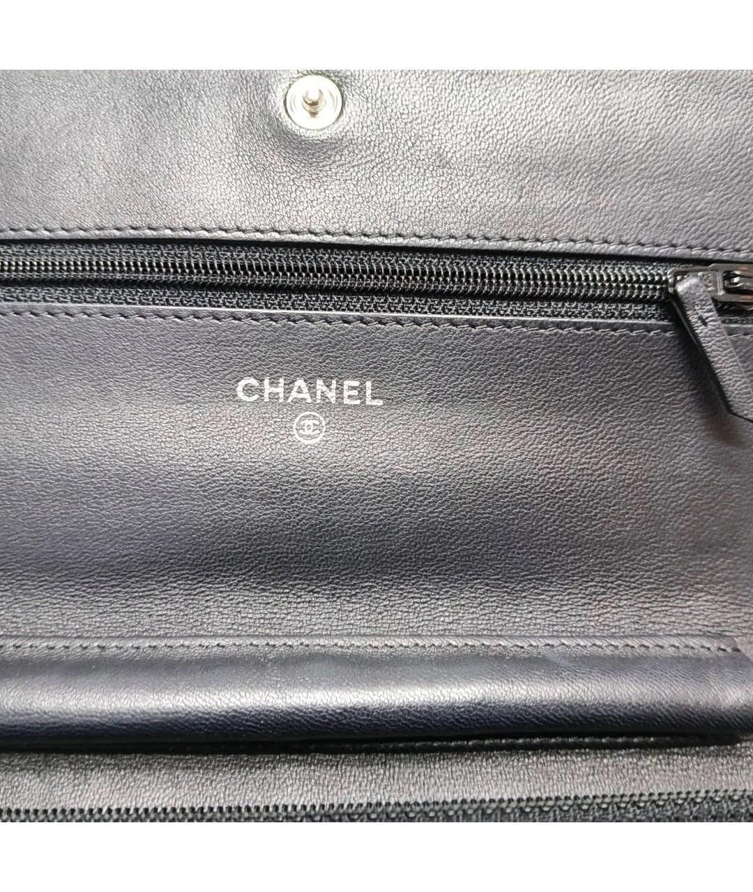 CHANEL Черная кожаная сумка через плечо, фото 7