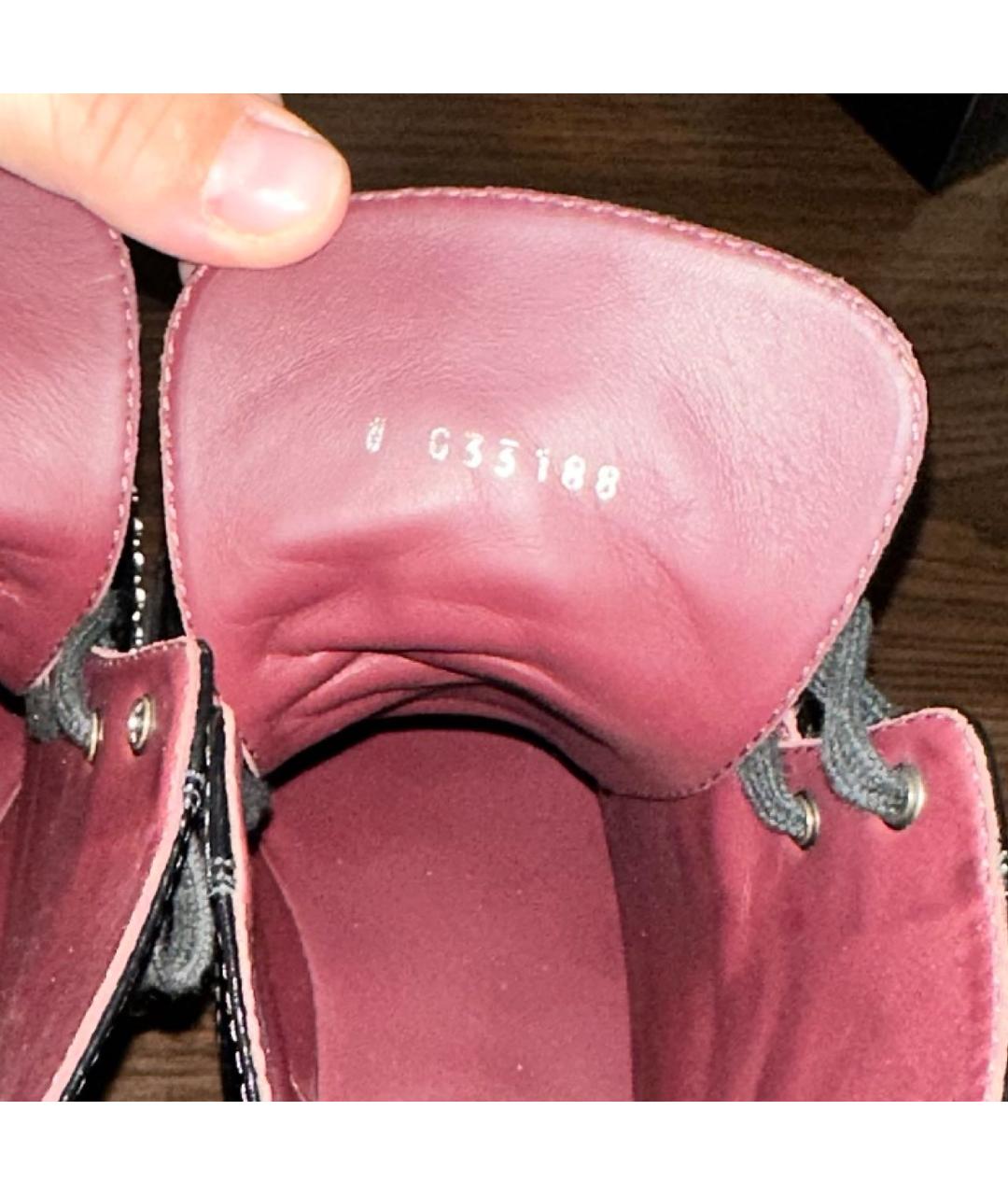 CHANEL Черные кожаные ботинки, фото 4