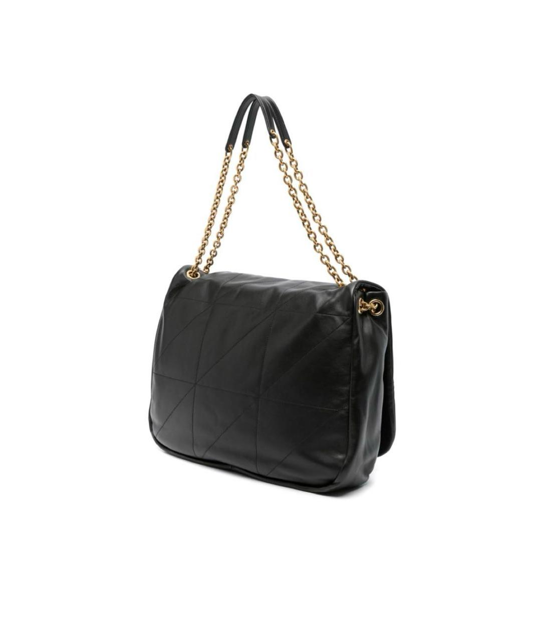 SAINT LAURENT Черная кожаная сумка тоут, фото 2