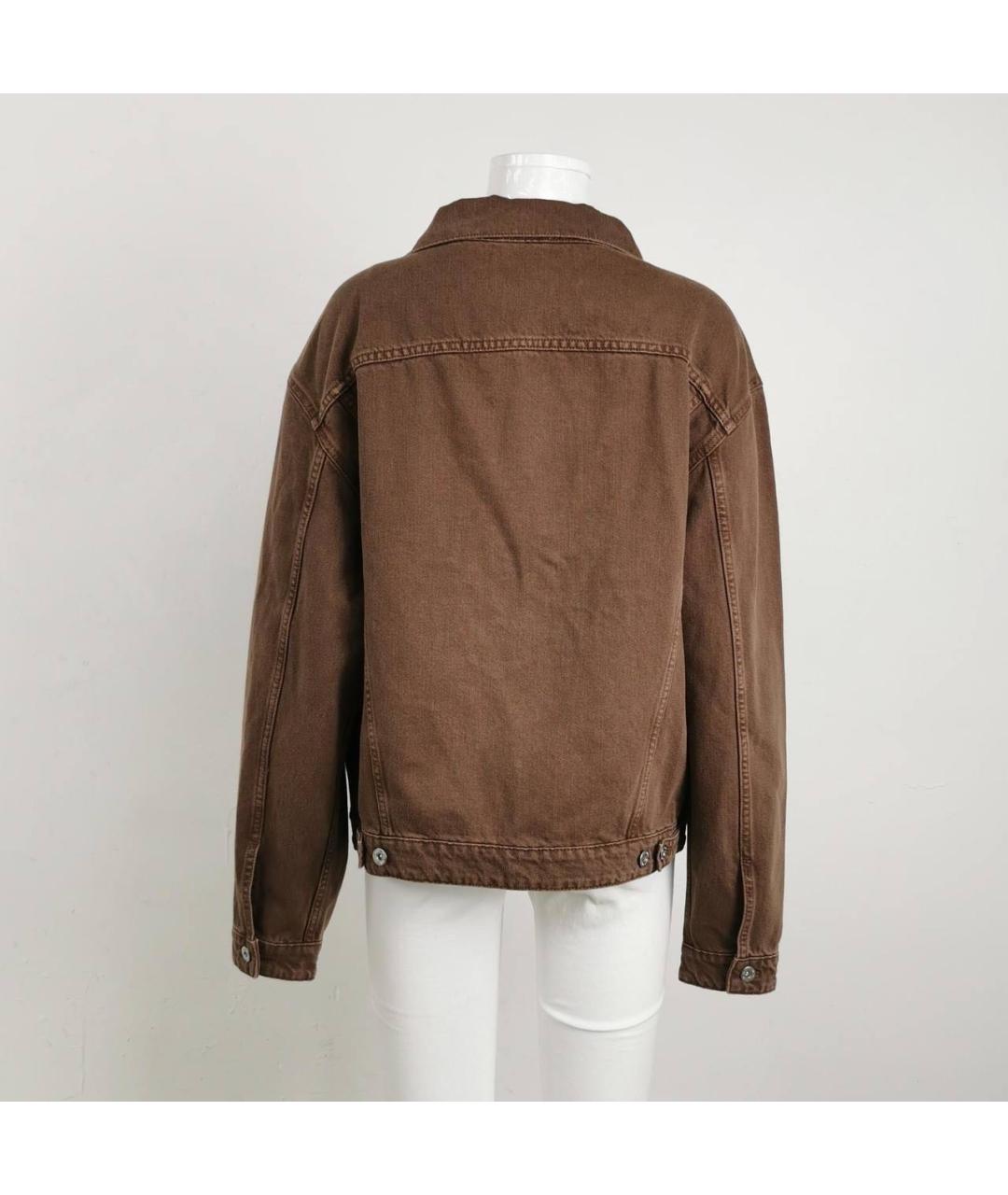 MIU MIU Коричневая деним куртка, фото 2