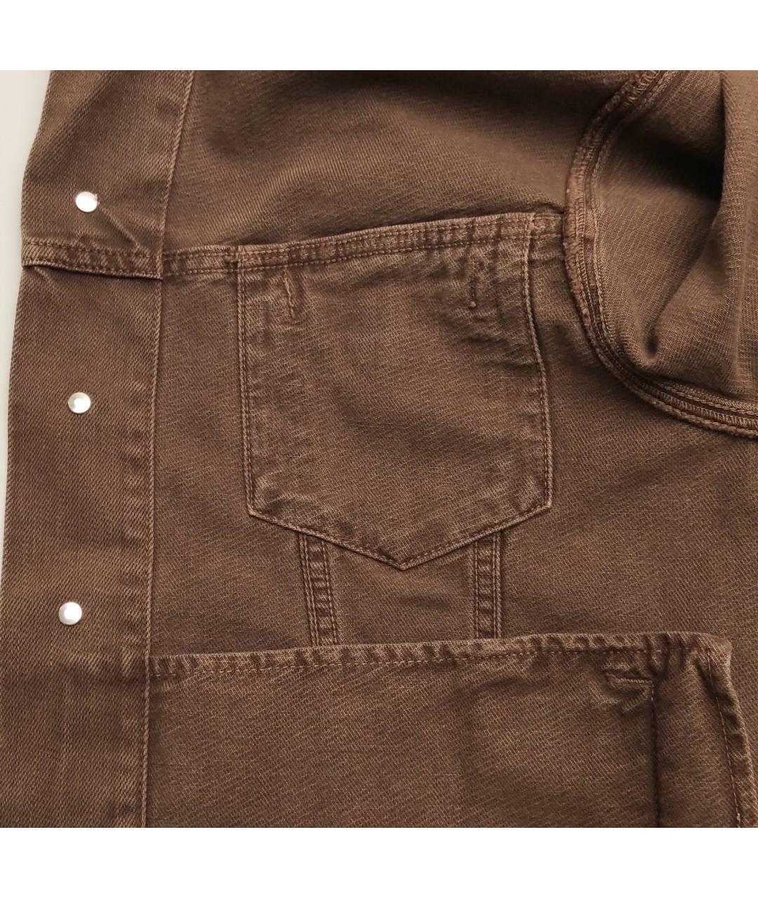 MIU MIU Коричневая деним куртка, фото 7