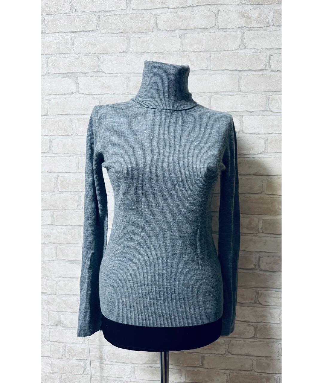 12 STOREEZ Серая шерстяная водолазка, фото 5