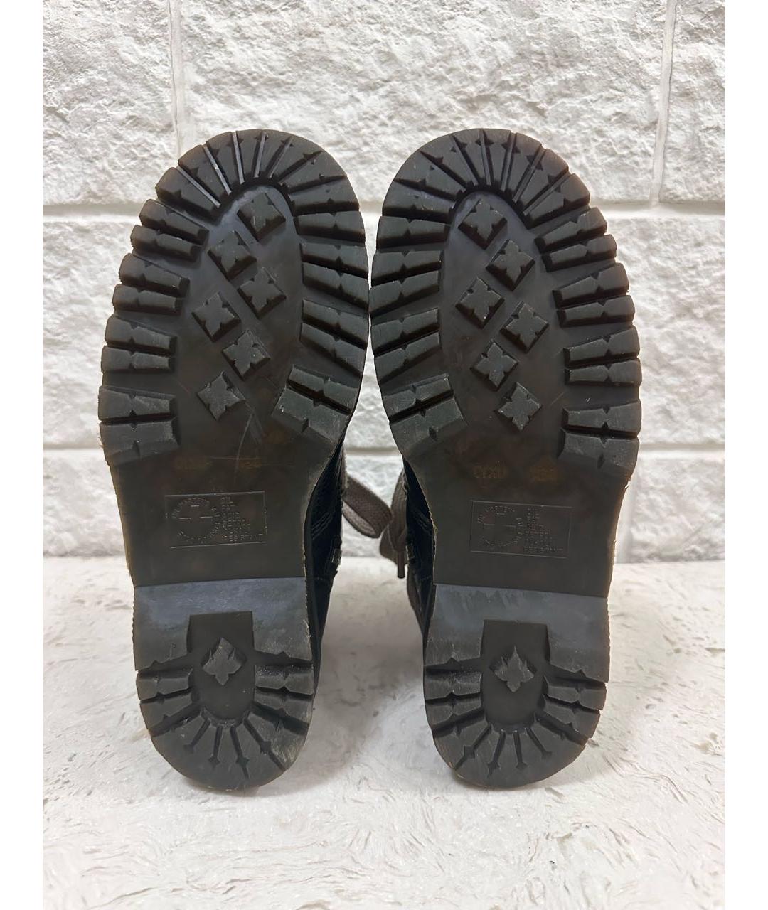 RICK OWENS Черные кожаные высокие ботинки, фото 3