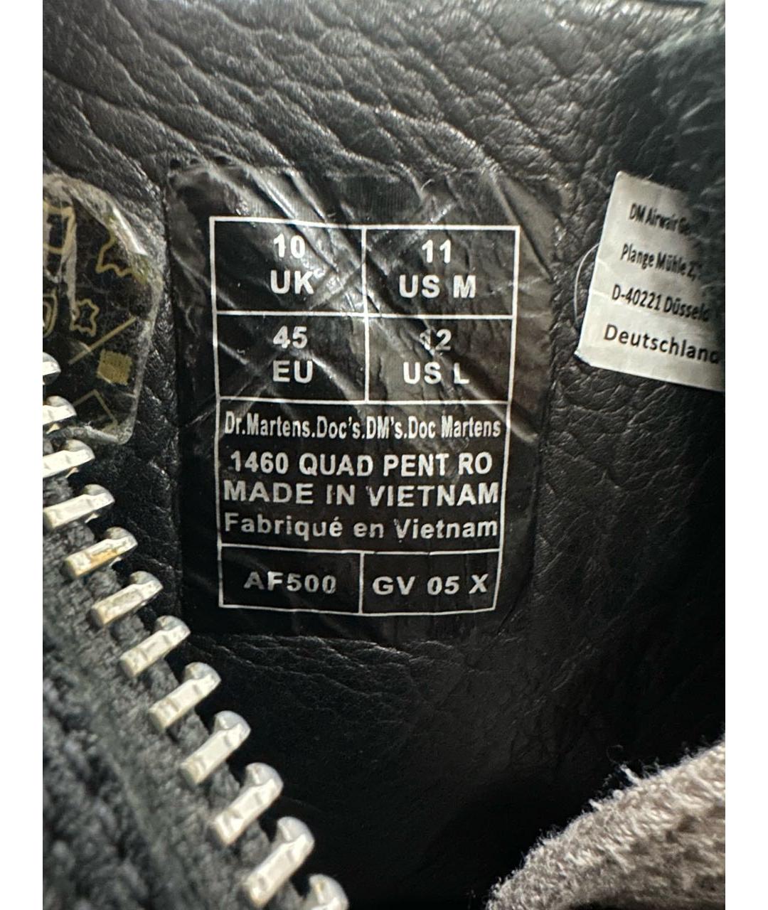 RICK OWENS Черные кожаные высокие ботинки, фото 7